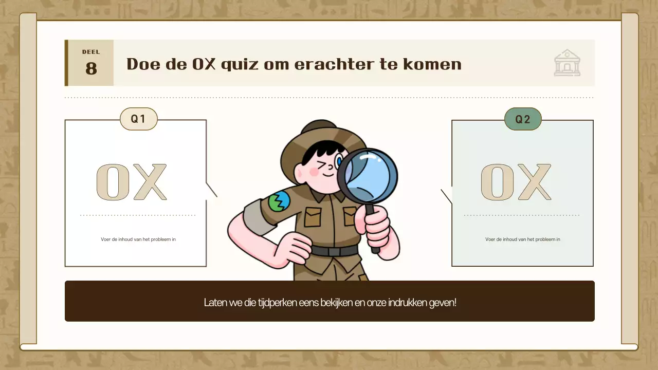 Brown Vintage Geschiedenis Tentoonstelling