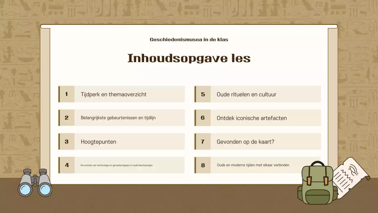 Brown Vintage Geschiedenis Tentoonstelling