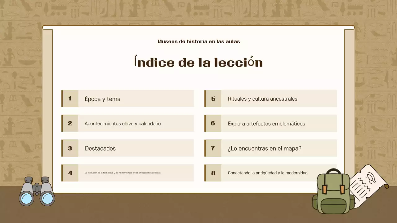 Exposición de historia de la época de Brown