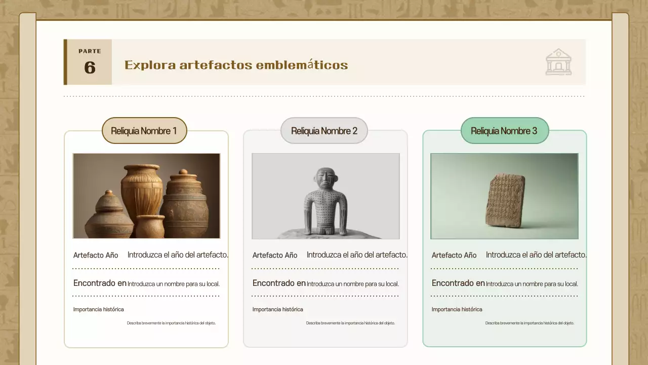 Exposición de historia de la época de Brown