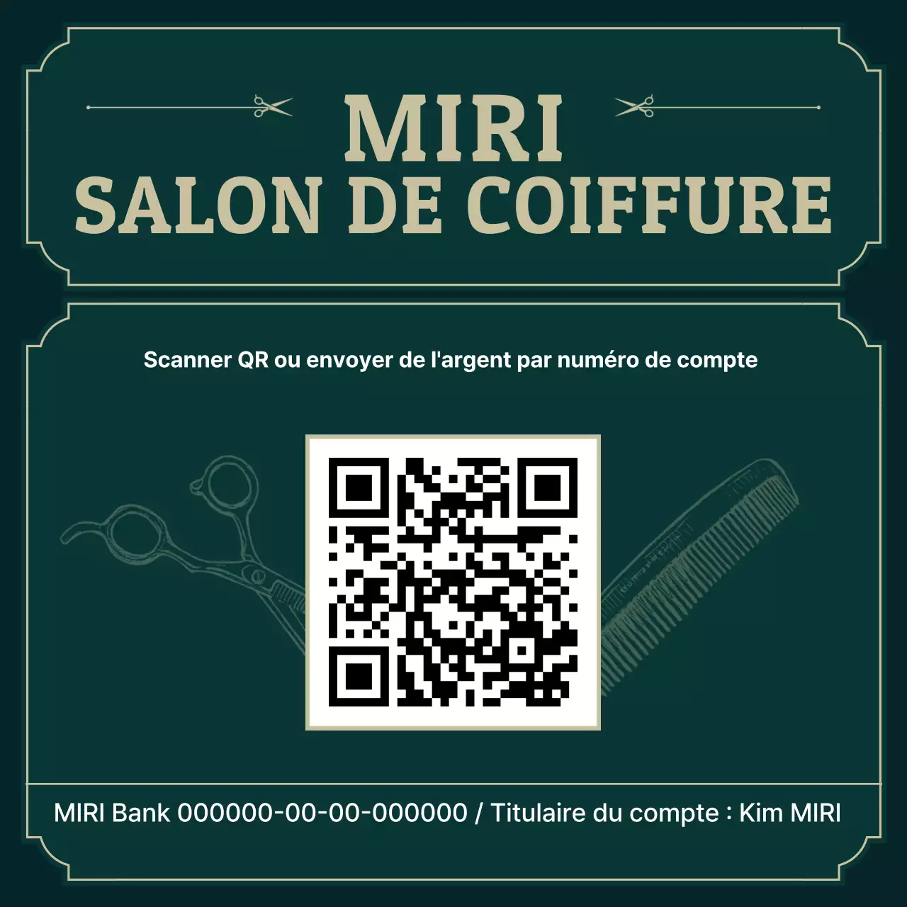 Guide du salon de coiffure vintage vert