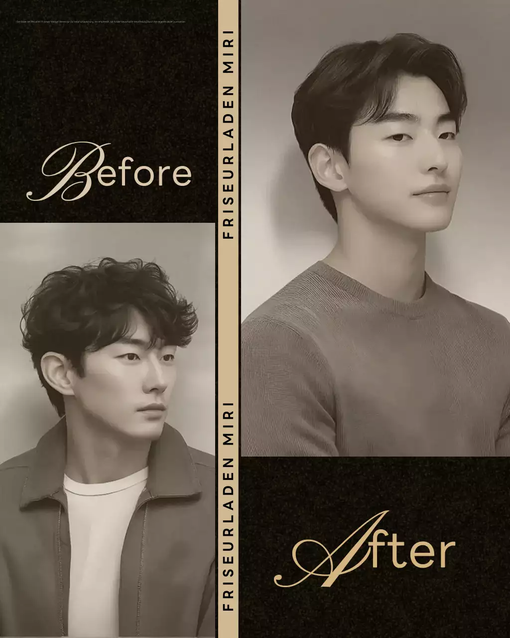 Beige Vintage Schönheitssalon-Aktion