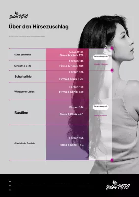 Grauer moderner Schönheitsratgeber