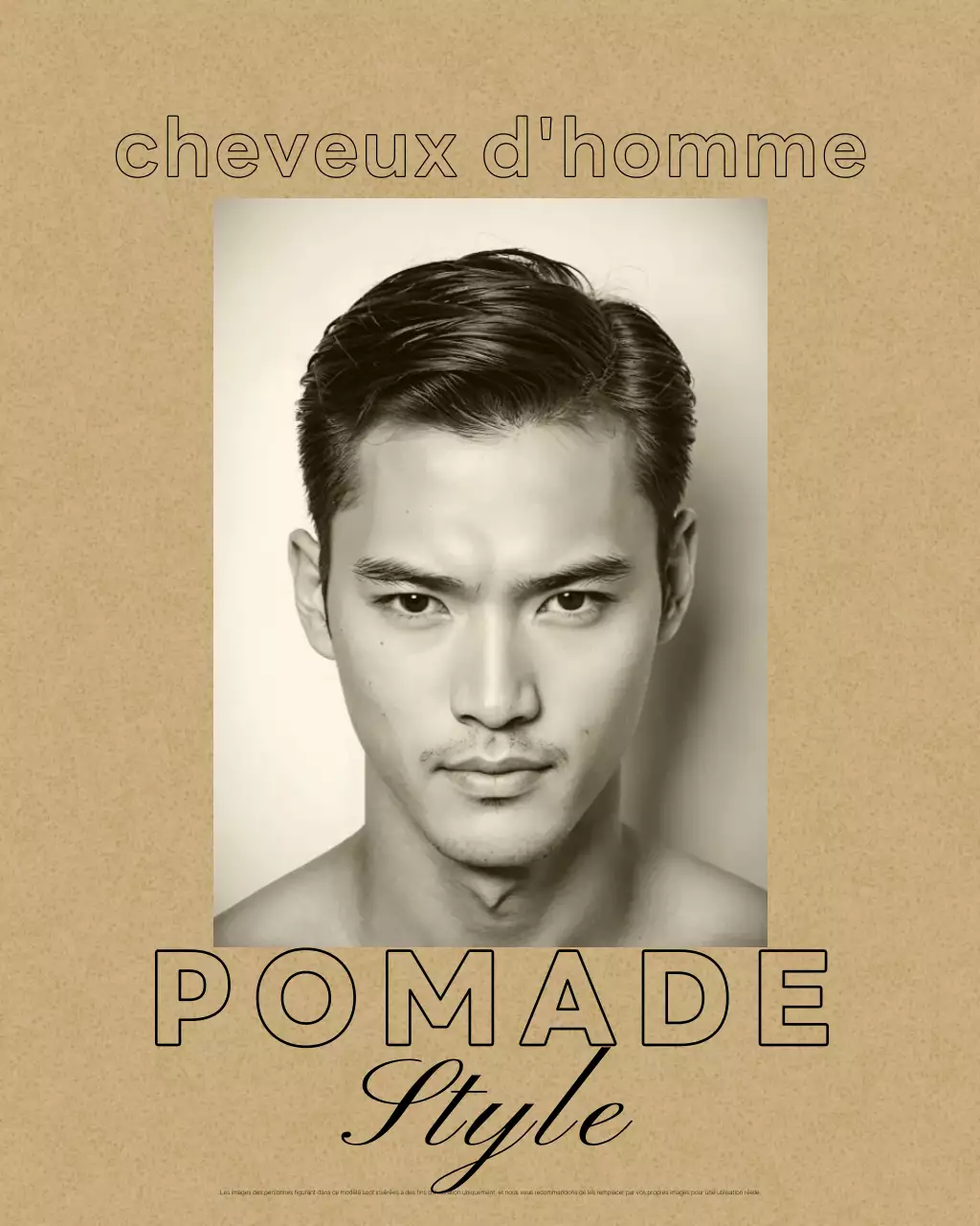 Promotion du salon de beauté beige vintage