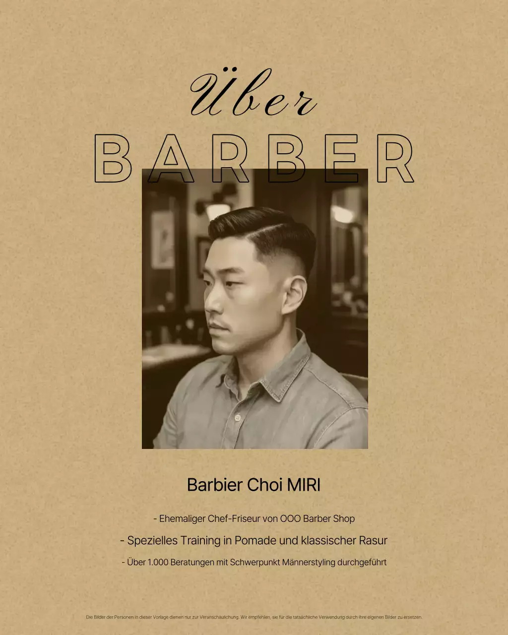 Beige Vintage Schönheitssalon-Aktion