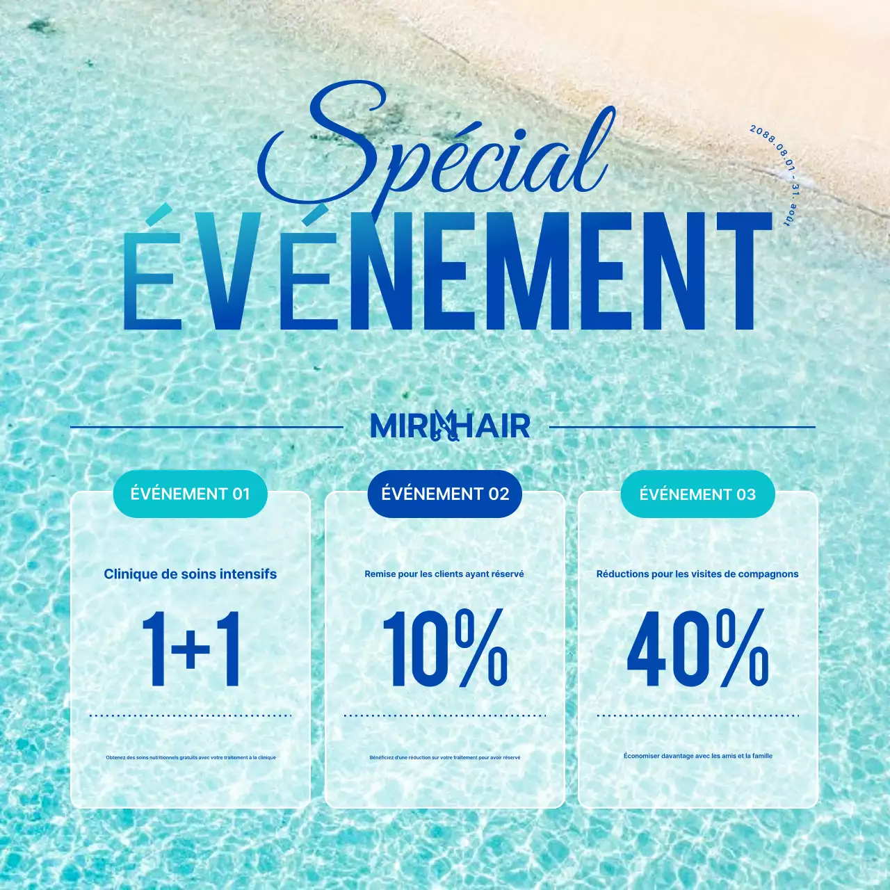 Événement de réduction Sky Blue Modern