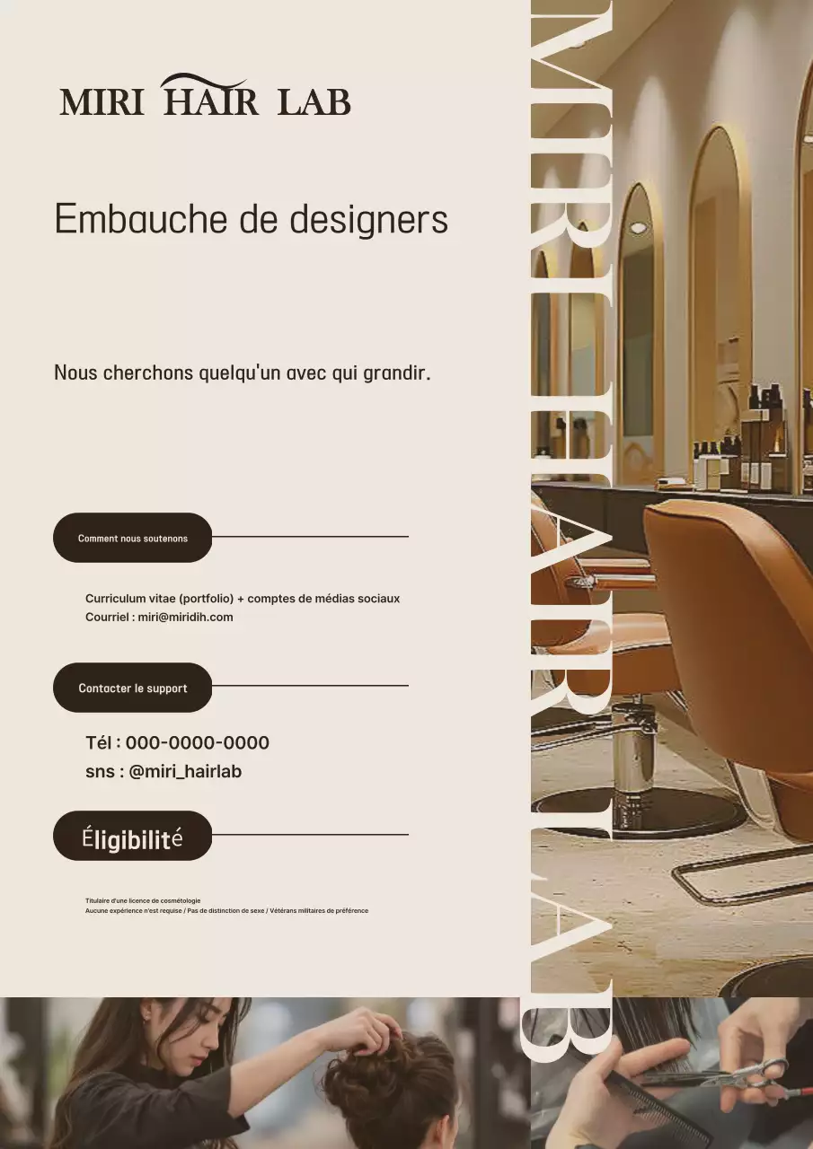 Annonce de recrutement Beige Modern