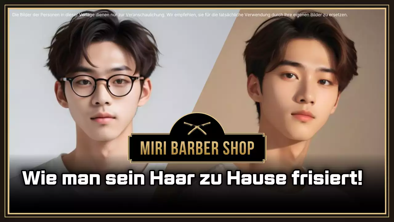 Werbung für moderne schwarze Frisuren