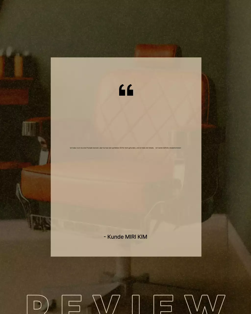 Beige Vintage Schönheitssalon-Aktion