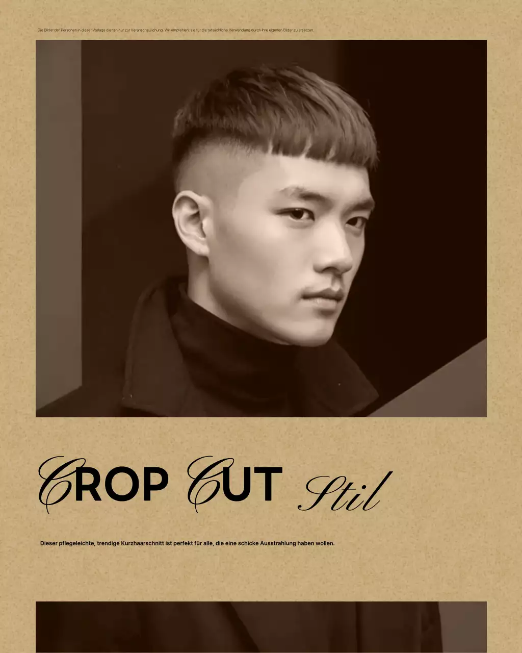 Beige Vintage Schönheitssalon-Aktion