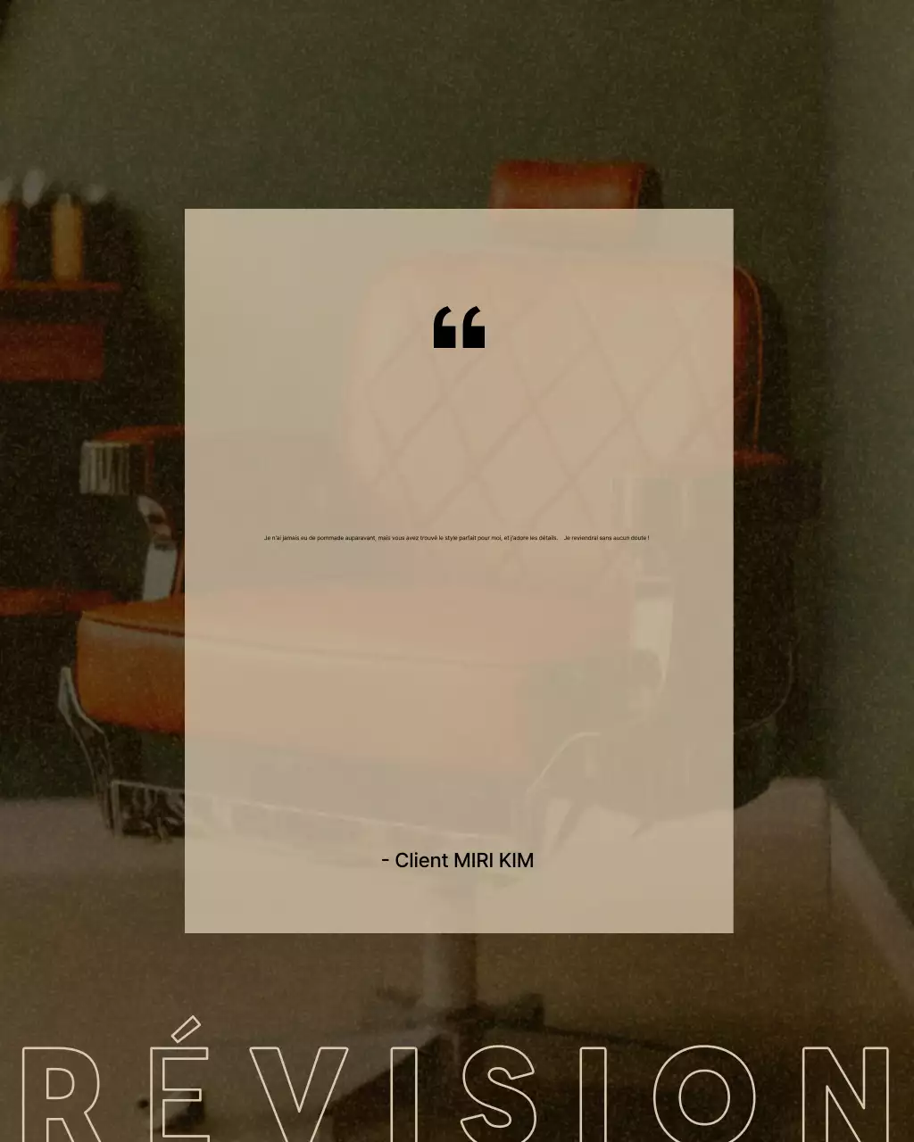 Promotion du salon de beauté beige vintage