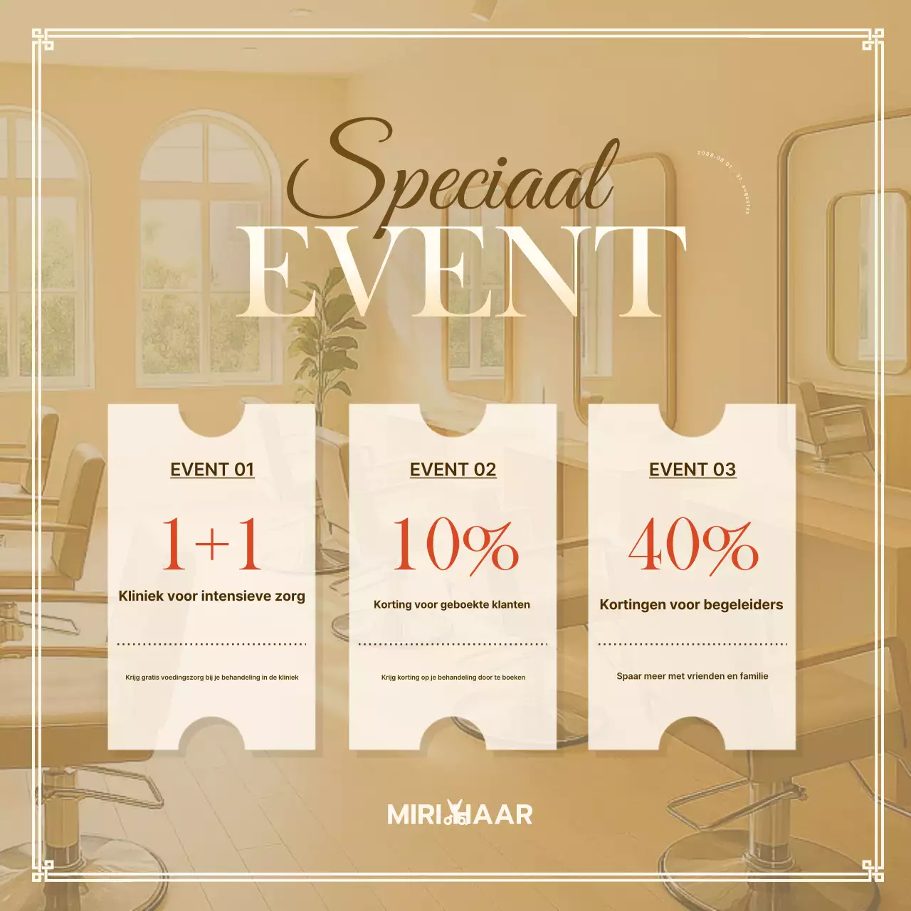 Beige Moderne Kapsalon Korting