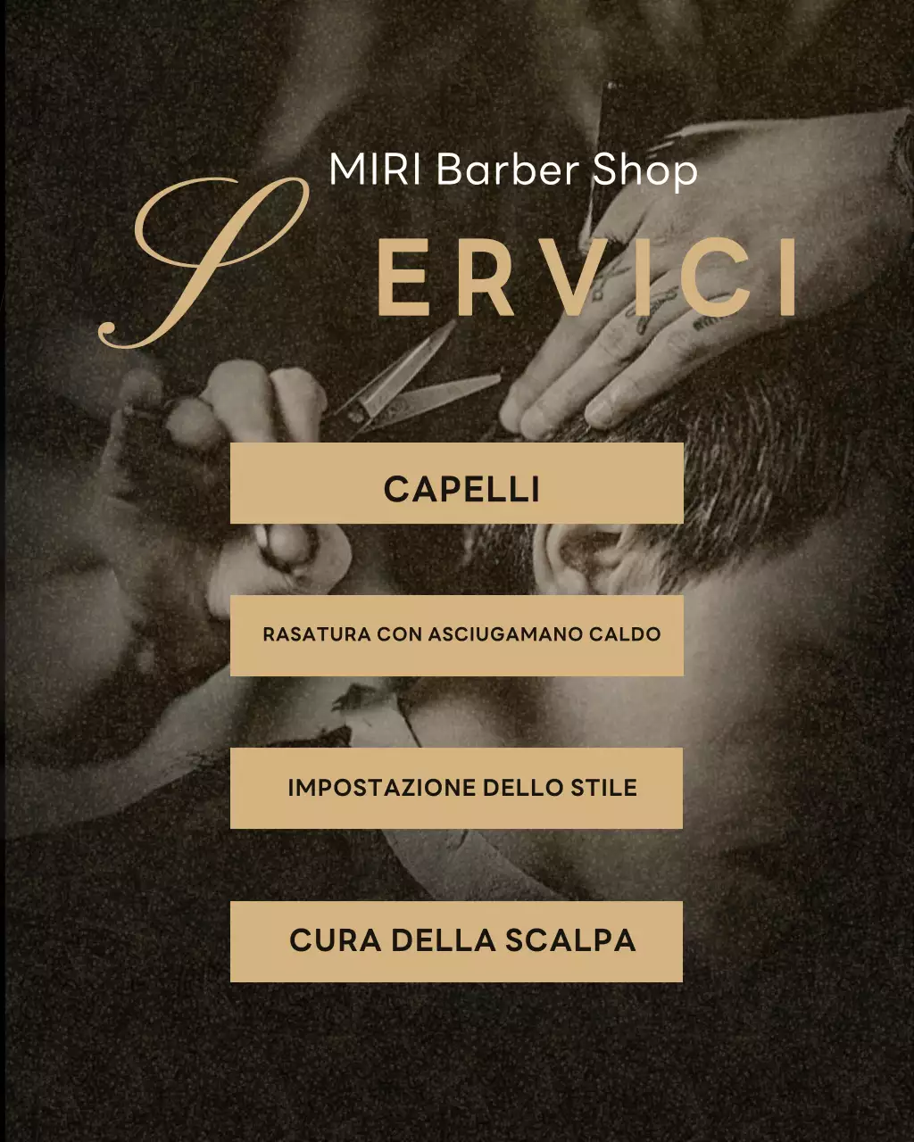 Promozione del salone di bellezza Beige Vintage