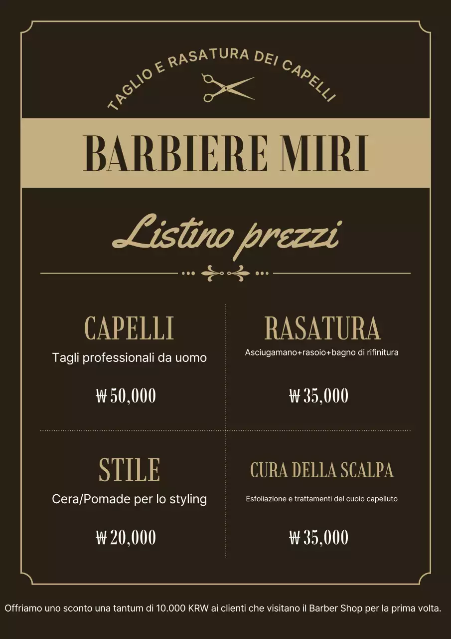 Guida al salone di bellezza classico nero