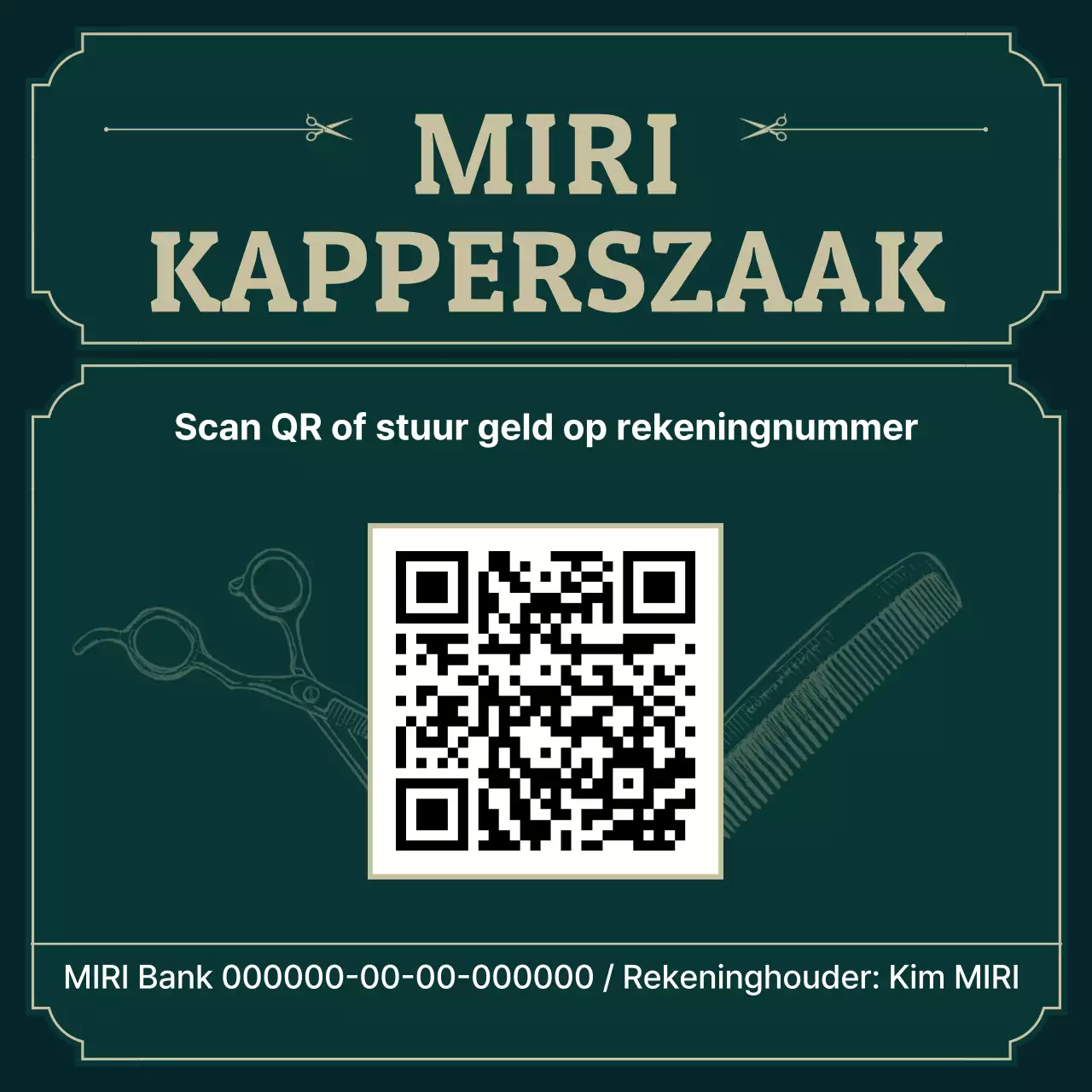 Groene Vintage Barbershop Gids