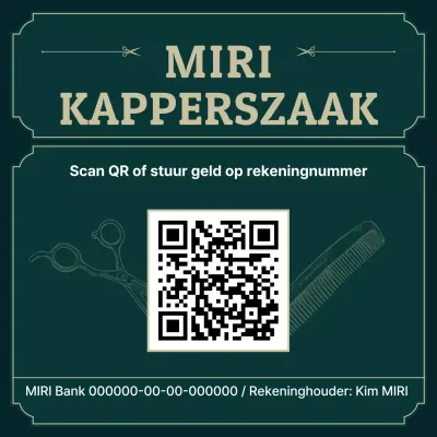 Groene Vintage Barbershop Gids