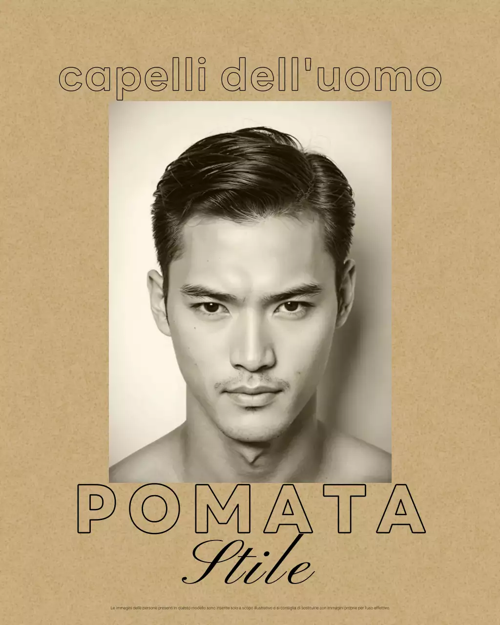 Promozione del salone di bellezza Beige Vintage