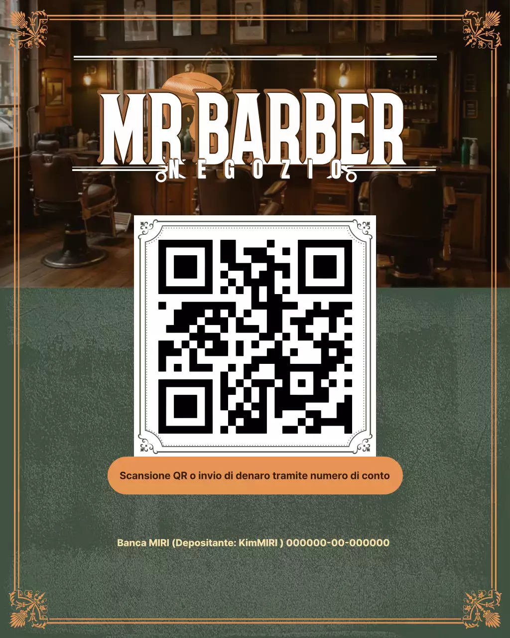 Guida al barbiere vintage verde