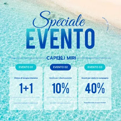 Evento sconto moderno Sky Blue