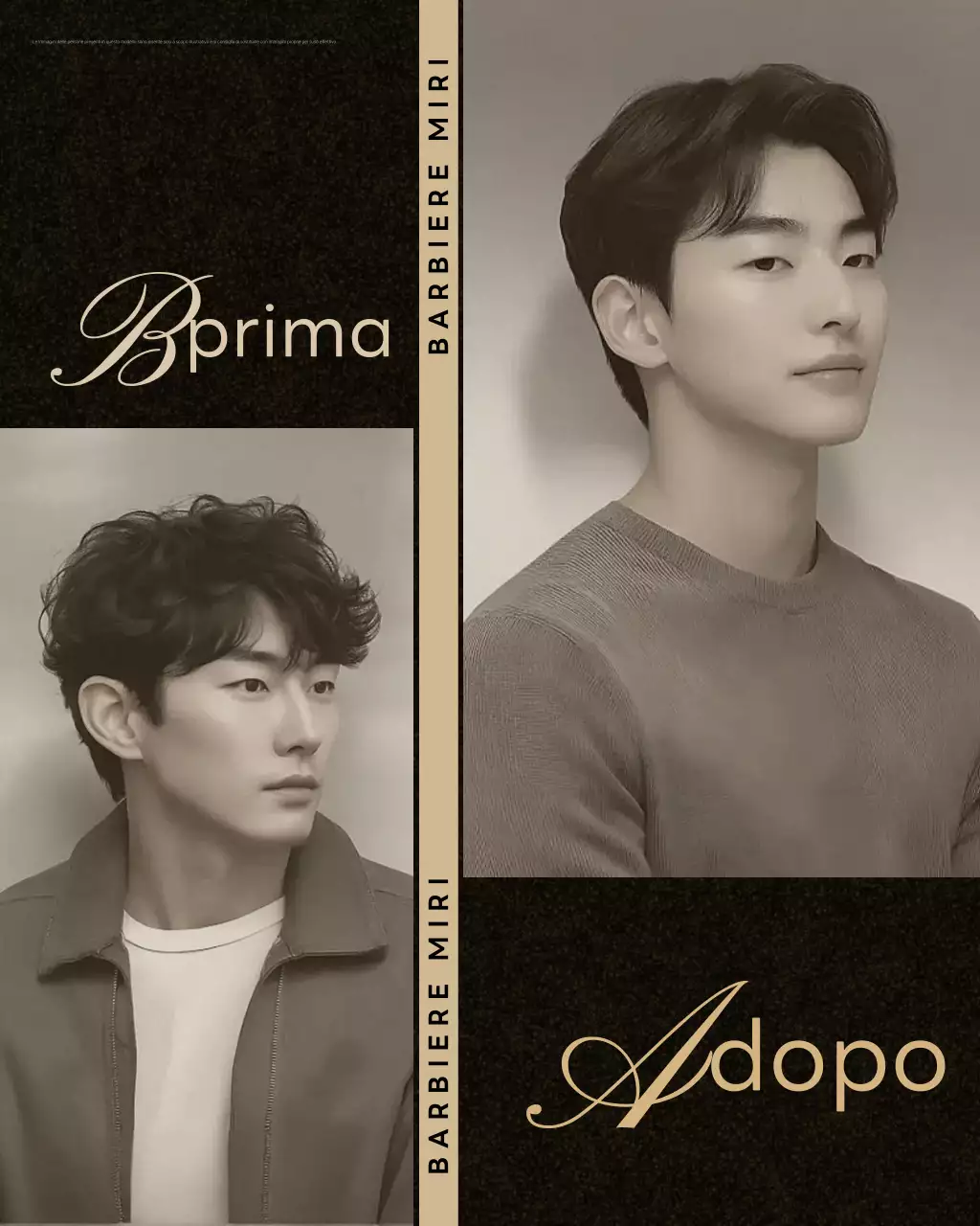 Promozione del salone di bellezza Beige Vintage