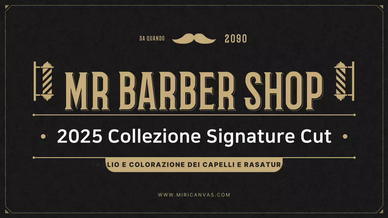 Pubblicità di acconciature vintage nere