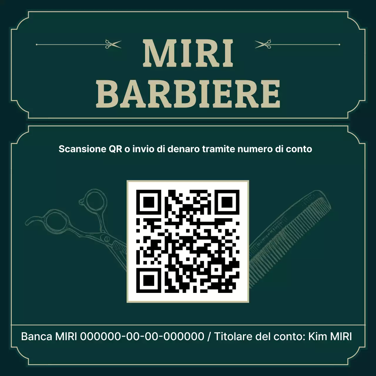 Guida al barbiere vintage verde