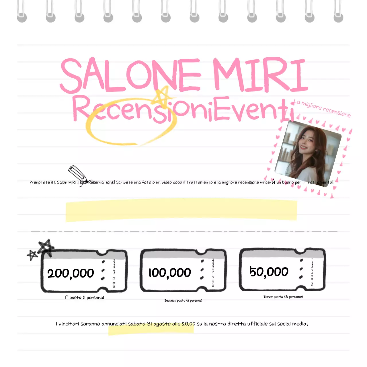 Evento di revisione di Pink Baby