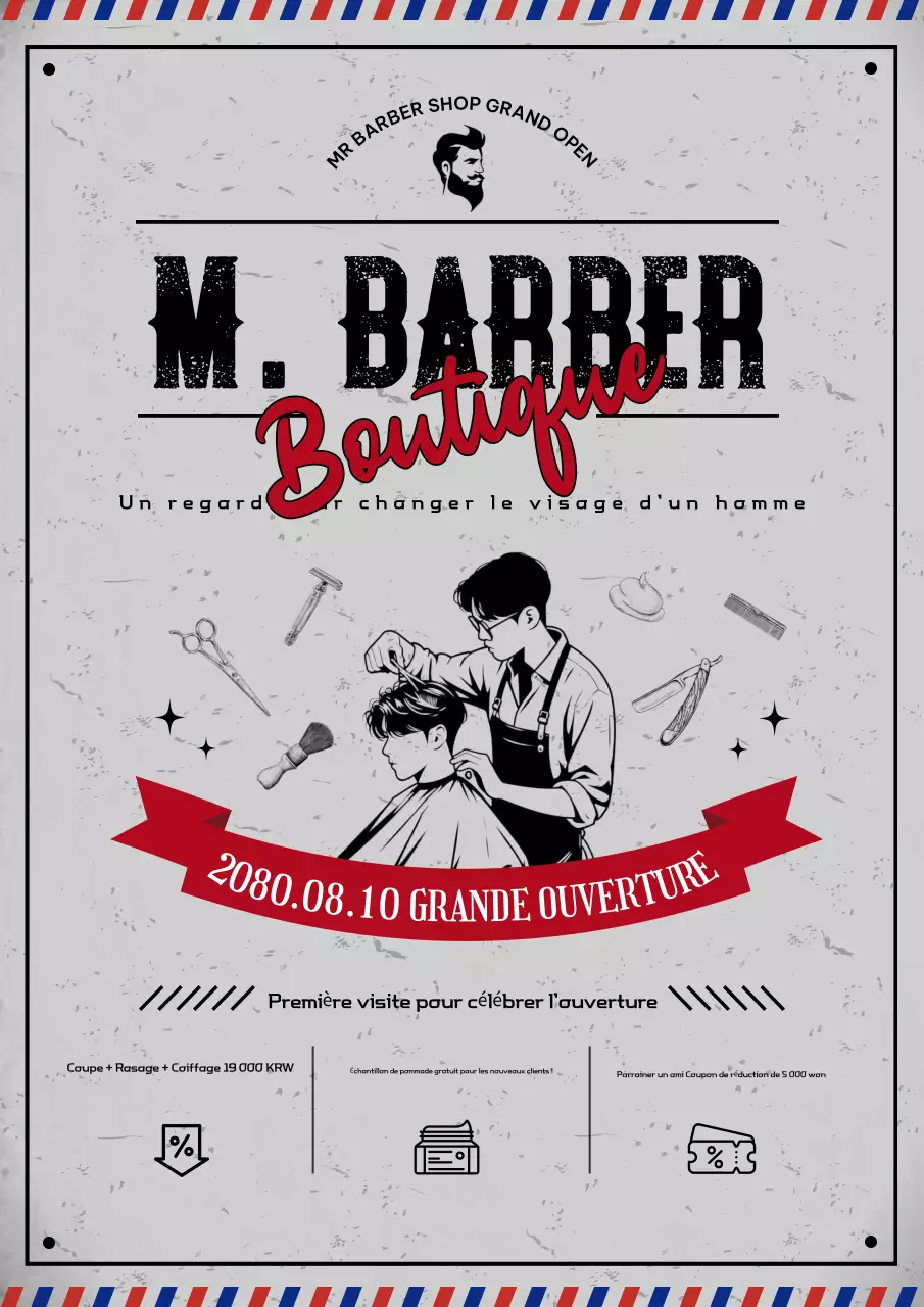 Événement d'ouverture du salon de beauté Gray Vintage