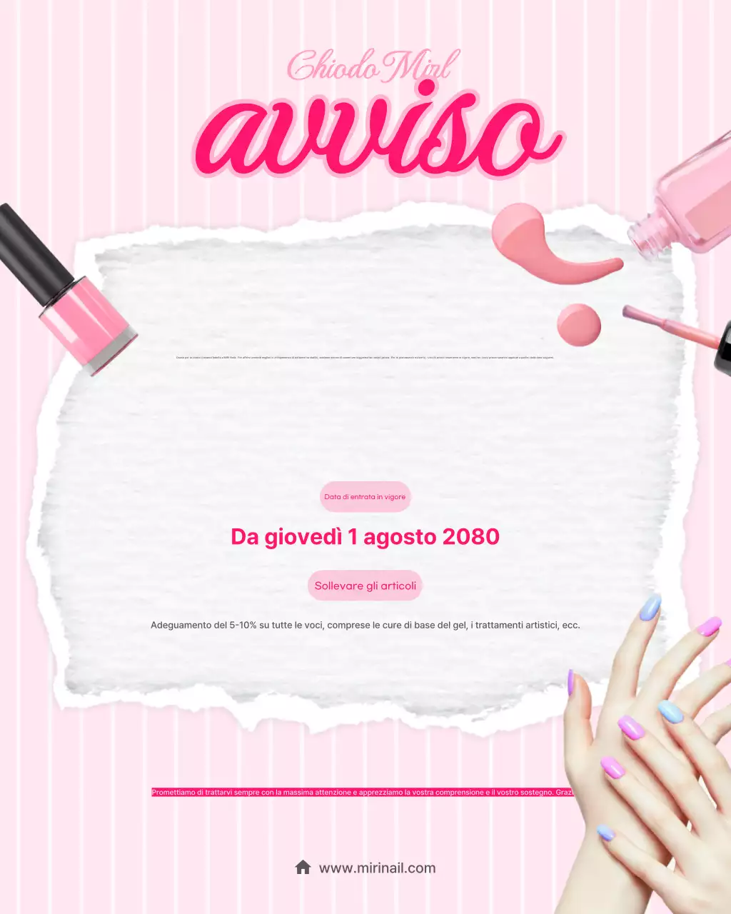 Guida ai prezzi della nail art moderna rosa