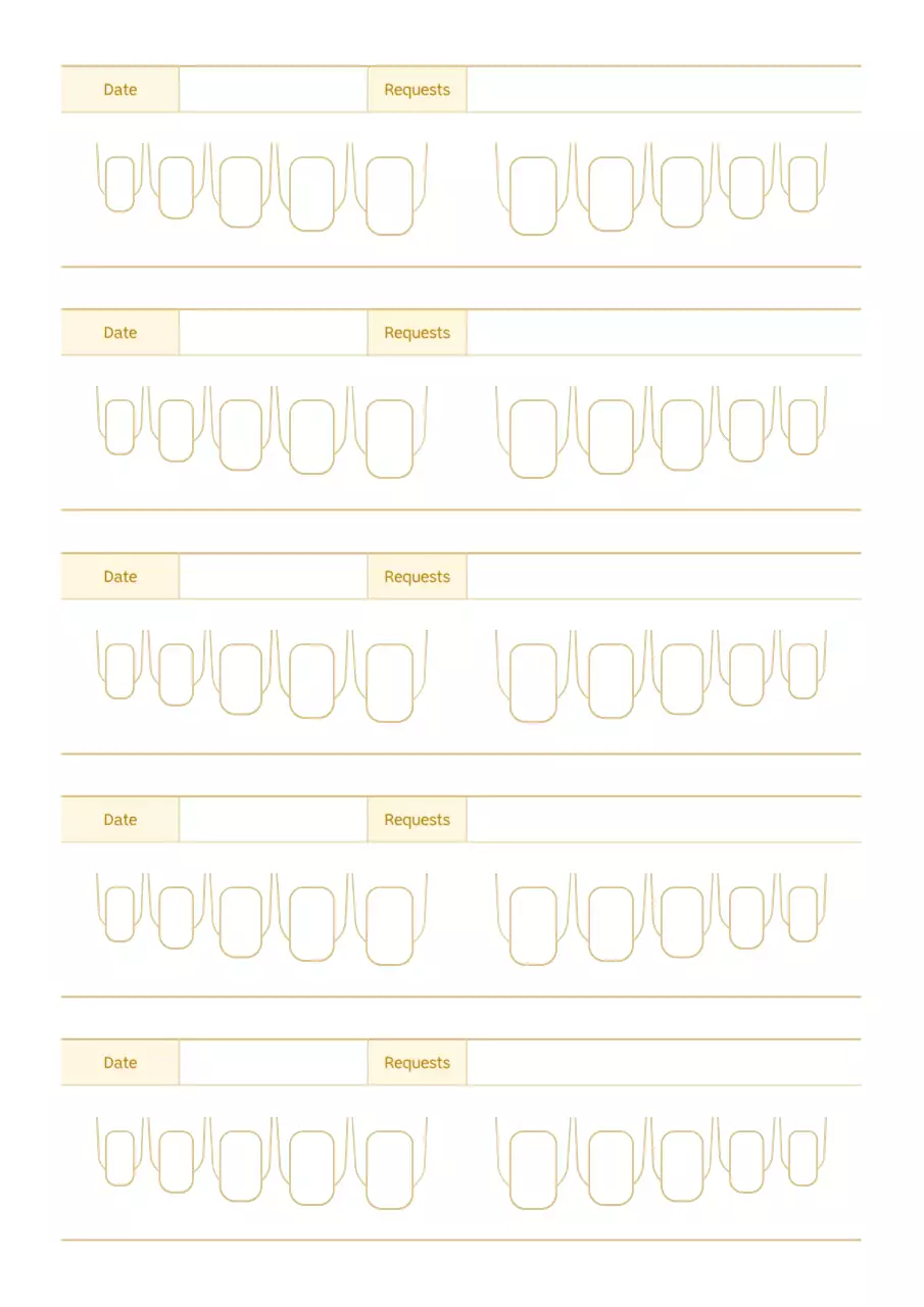 Văn phòng phẩm chăm sóc móng tay màu be