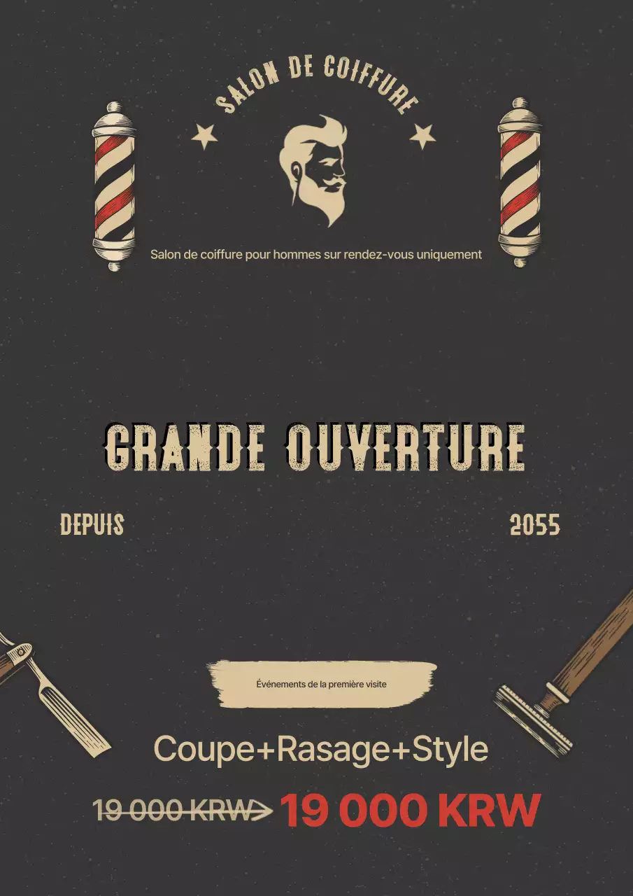 Événement d'ouverture du salon de beauté Gray Vintage