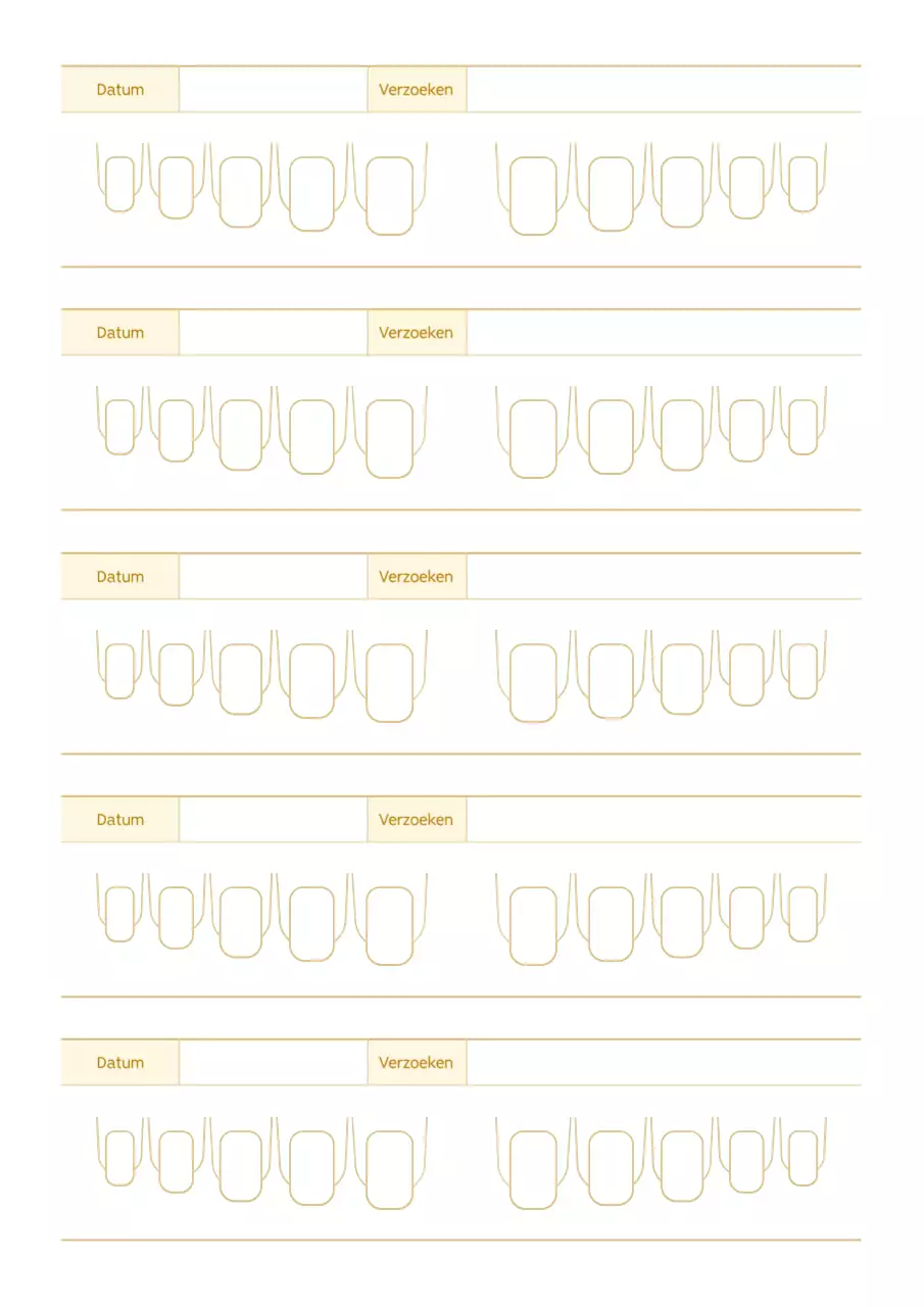 Beige nette nagelverzorgingsartikelen