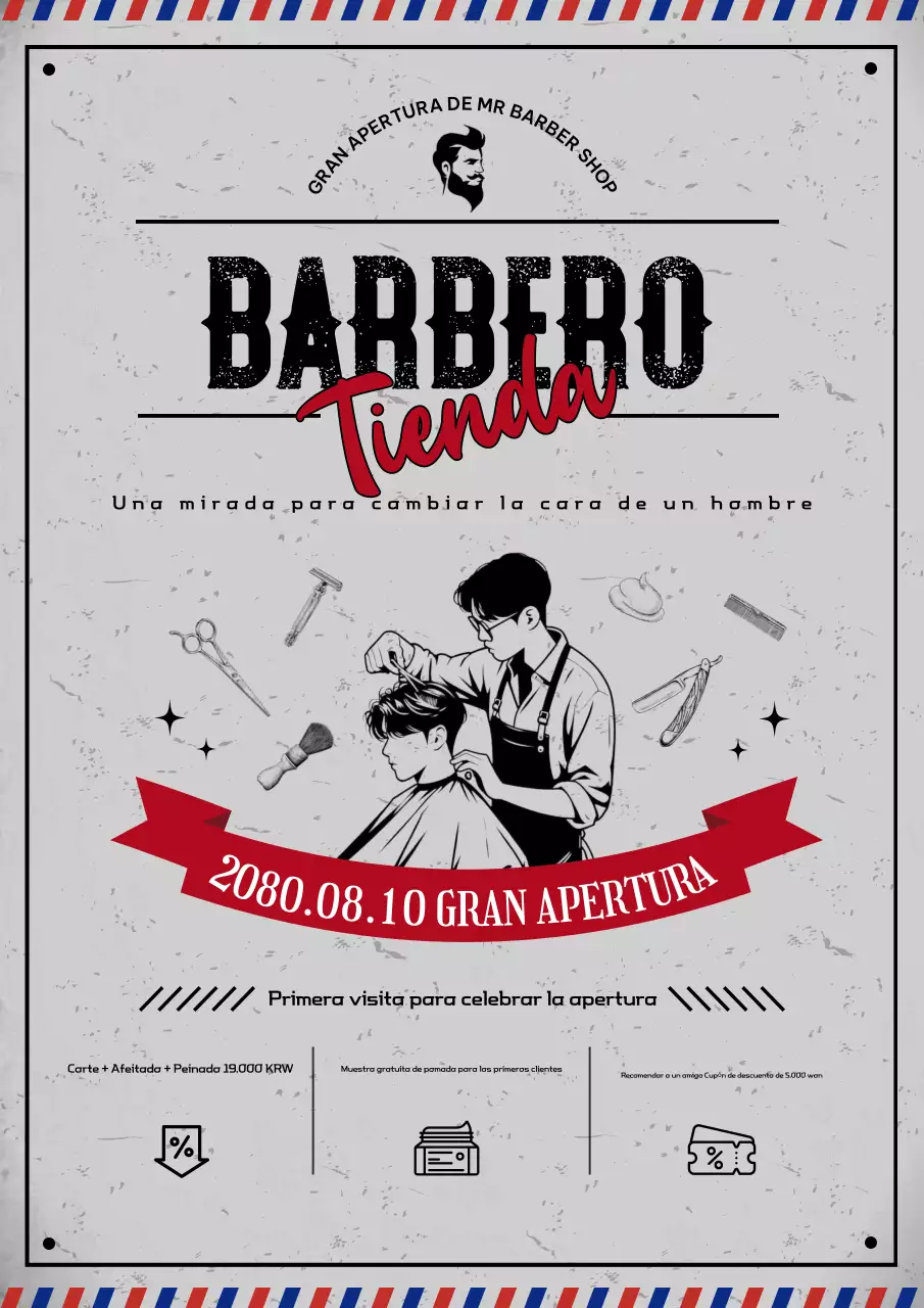 Evento de inauguración del salón de belleza Gray Vintage