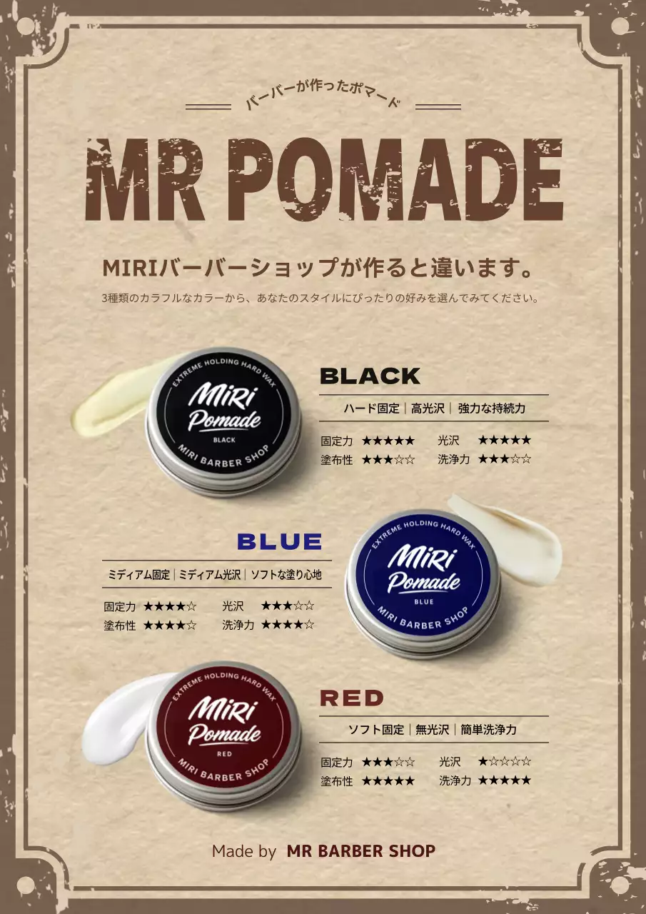 ベージュ クラシック ヘアケア ポスター