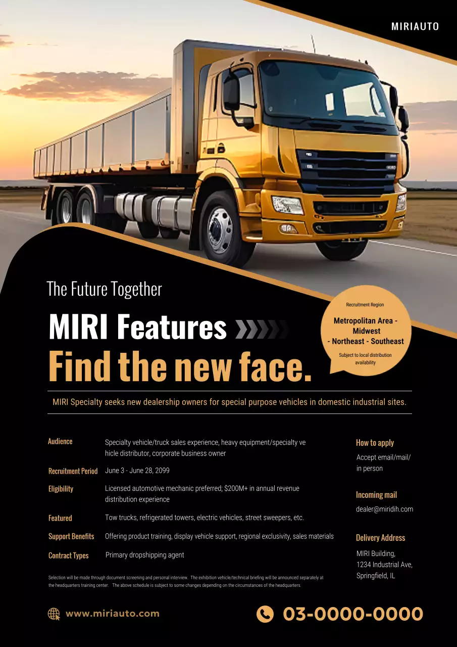 tuyển dụng ô tô hiện đại màu cam