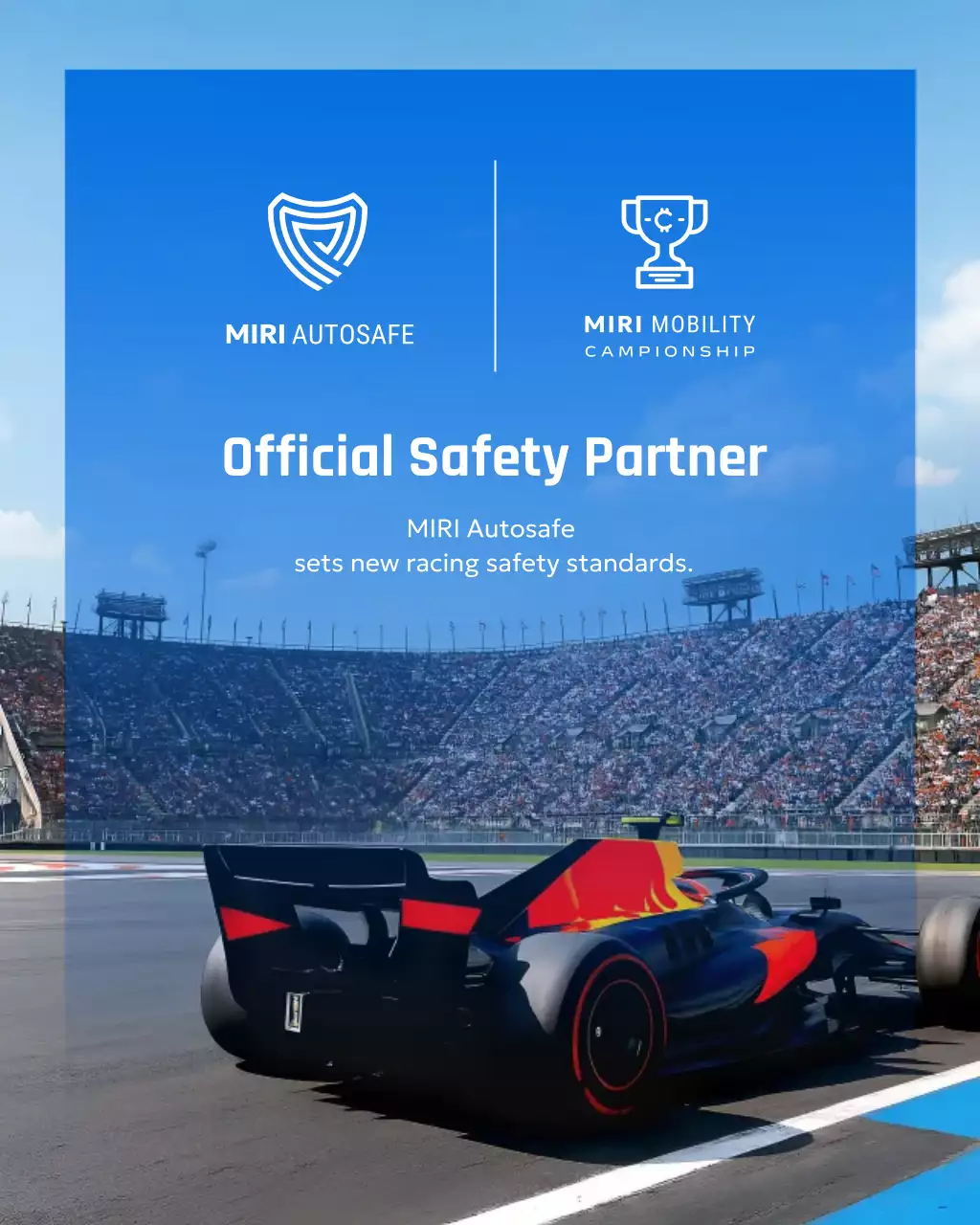 promoção de corrida moderna azul