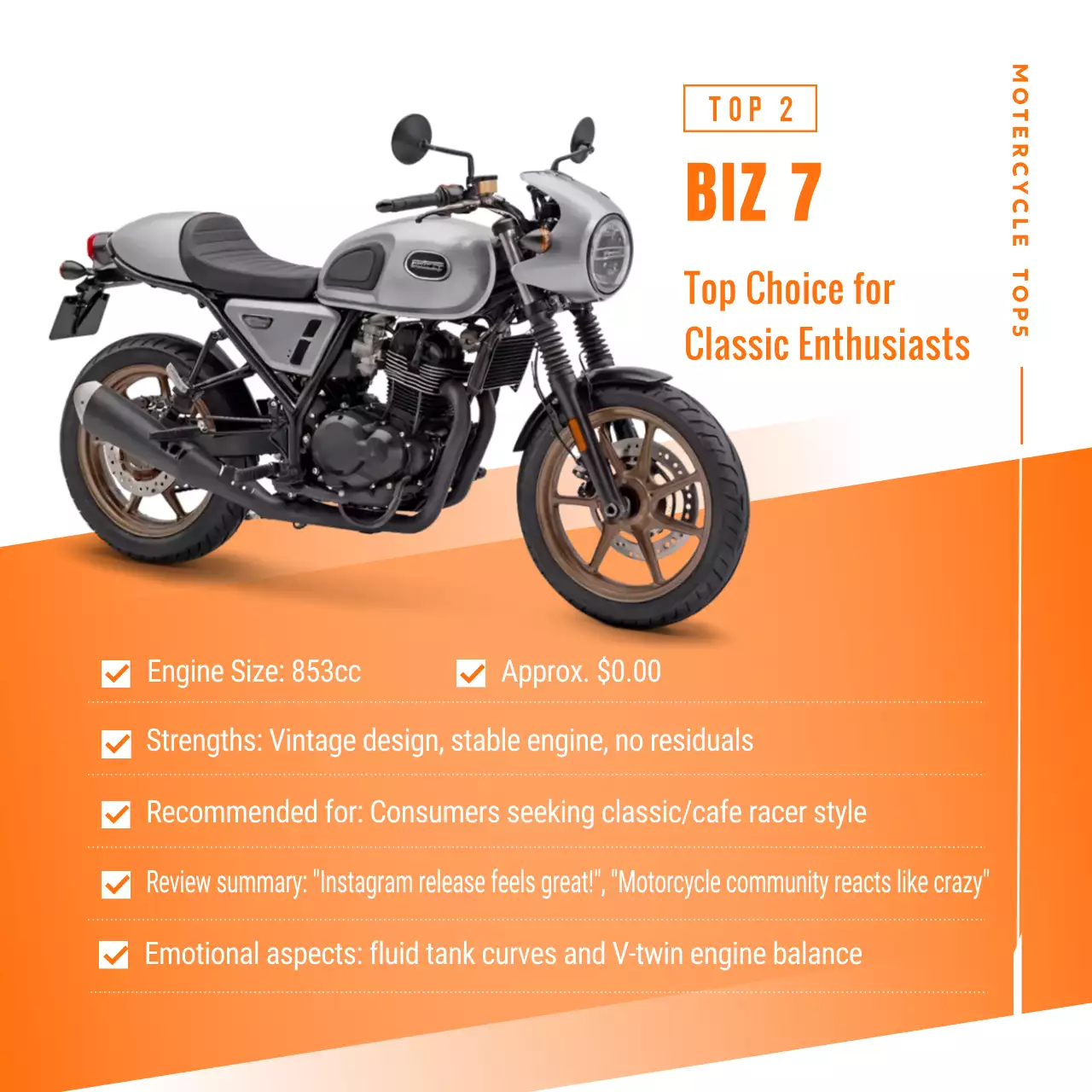 orange modern motorcycle promotion