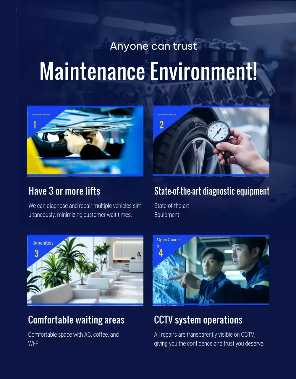 khuyến mãi bảo dưỡng xe ô tô hiện đại màu xanh