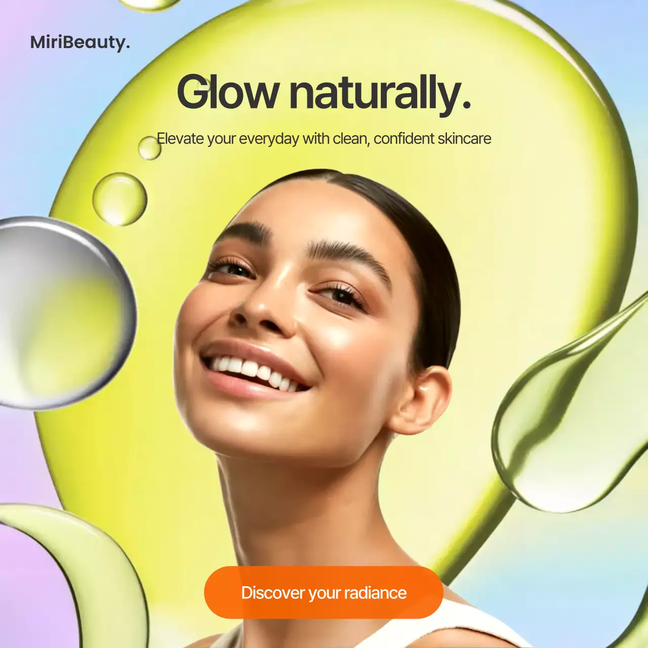 Colorful Modern Skincare Advertisement