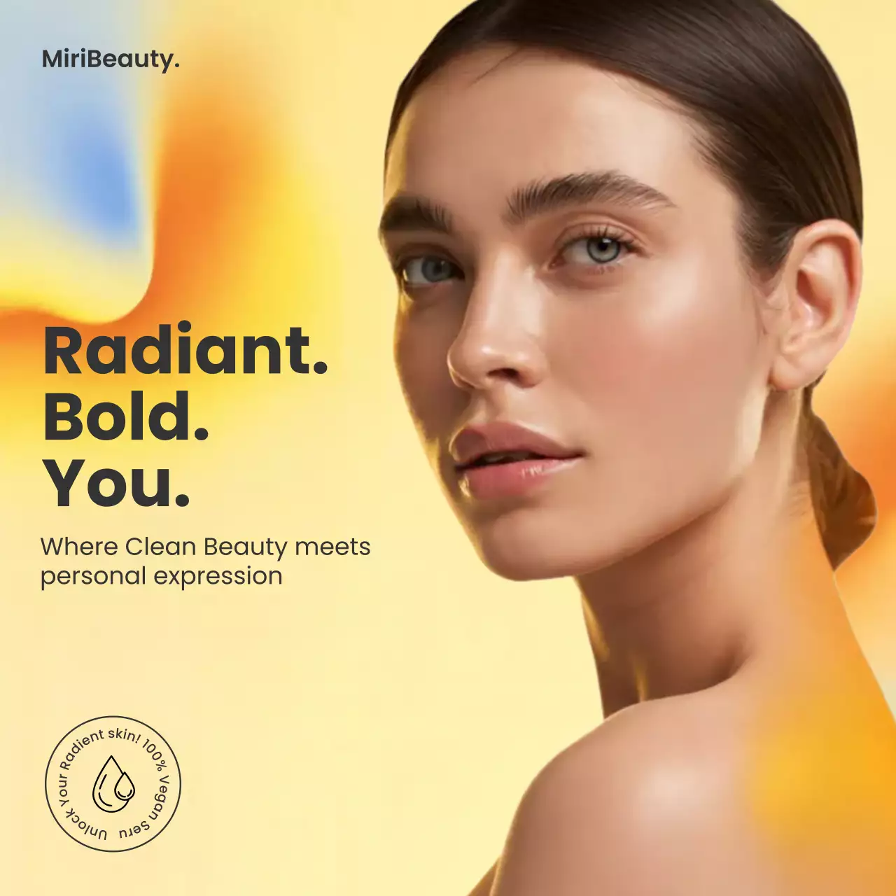 Yellow Modern Beauty Advertisement