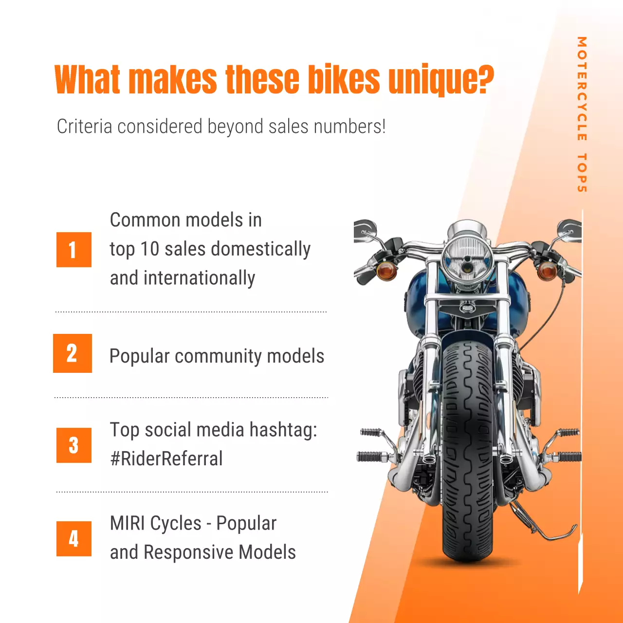 orange modern motorcycle promotion