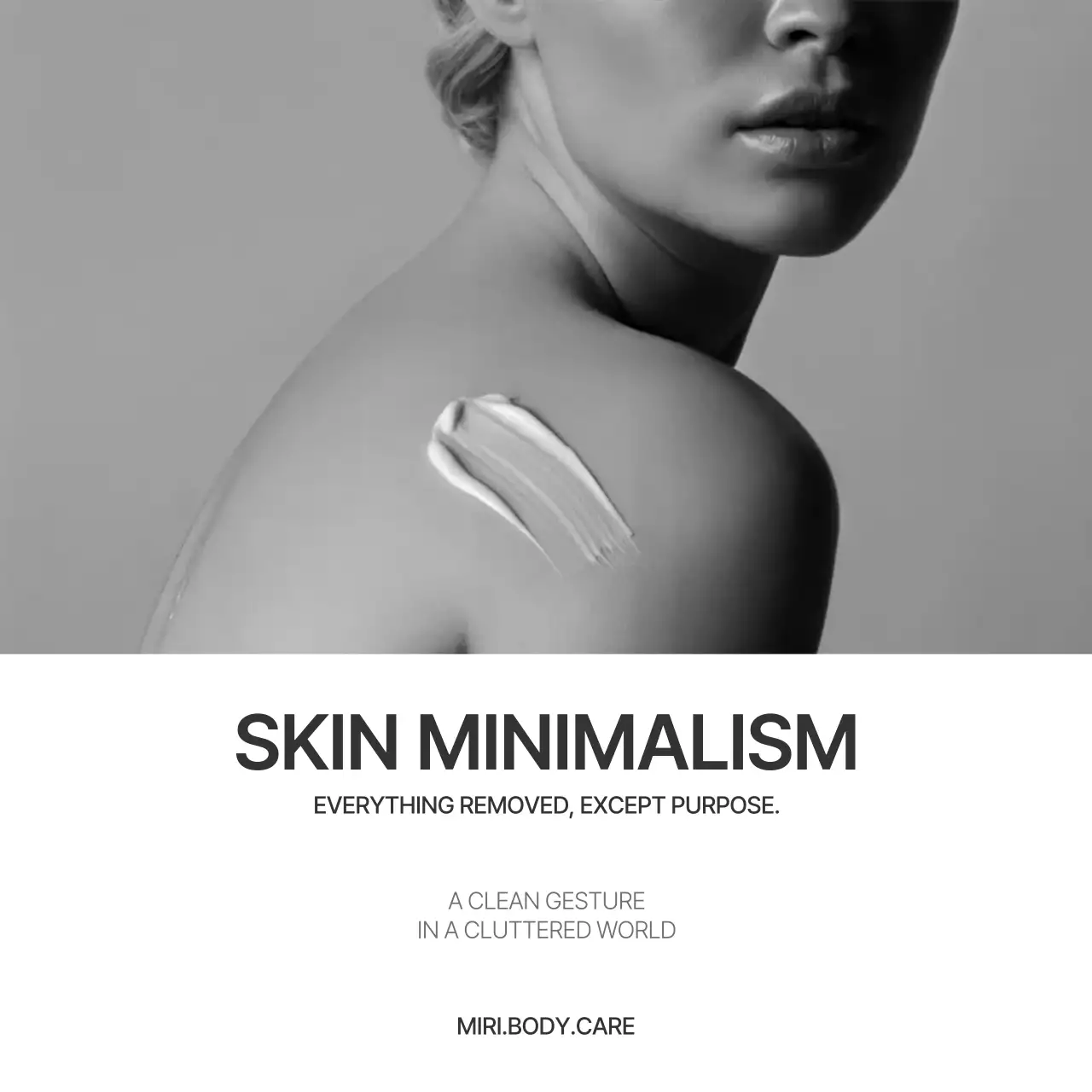 Mono Minimal Skincare Advertisement