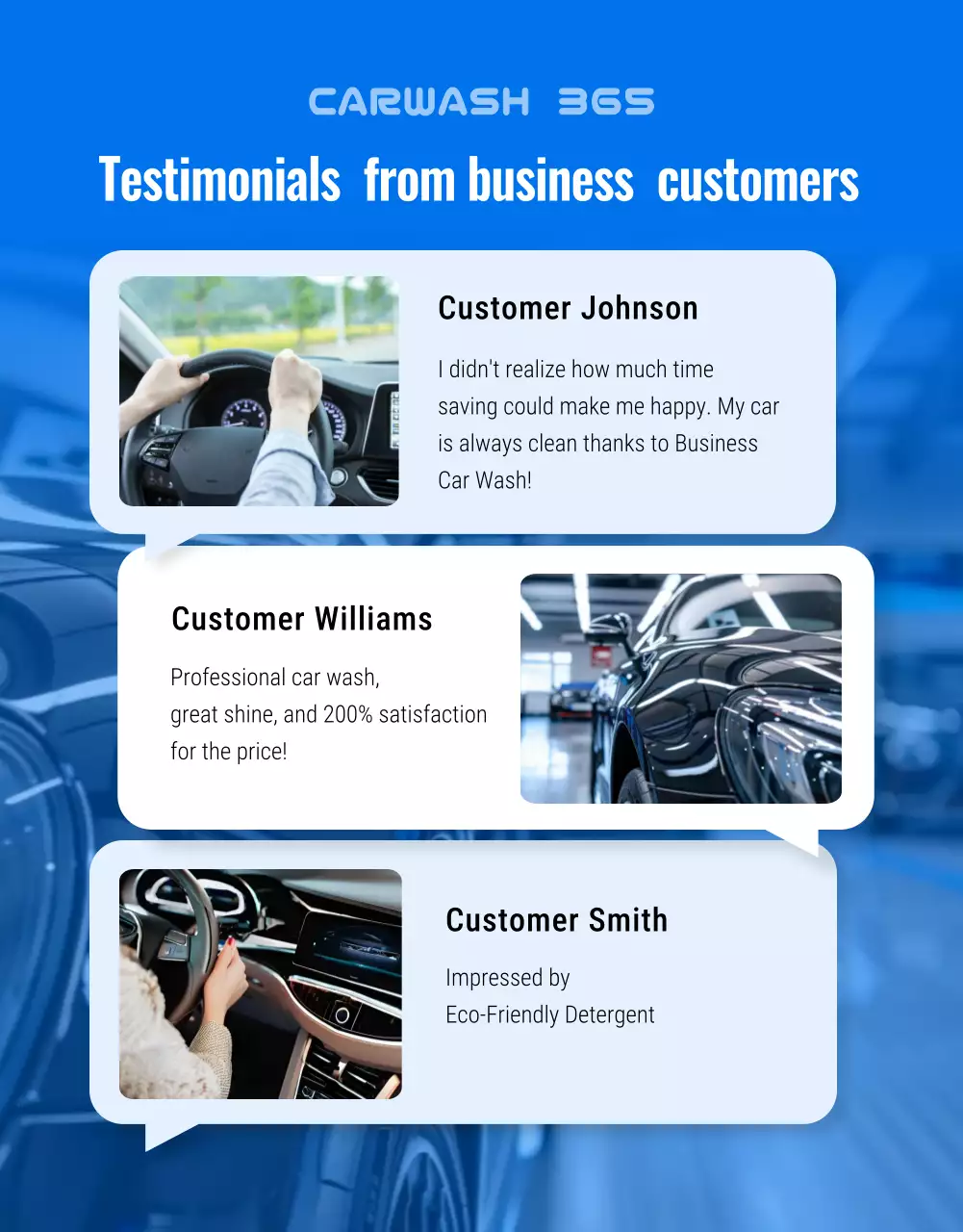 anúncio de serviço de carro moderno azul