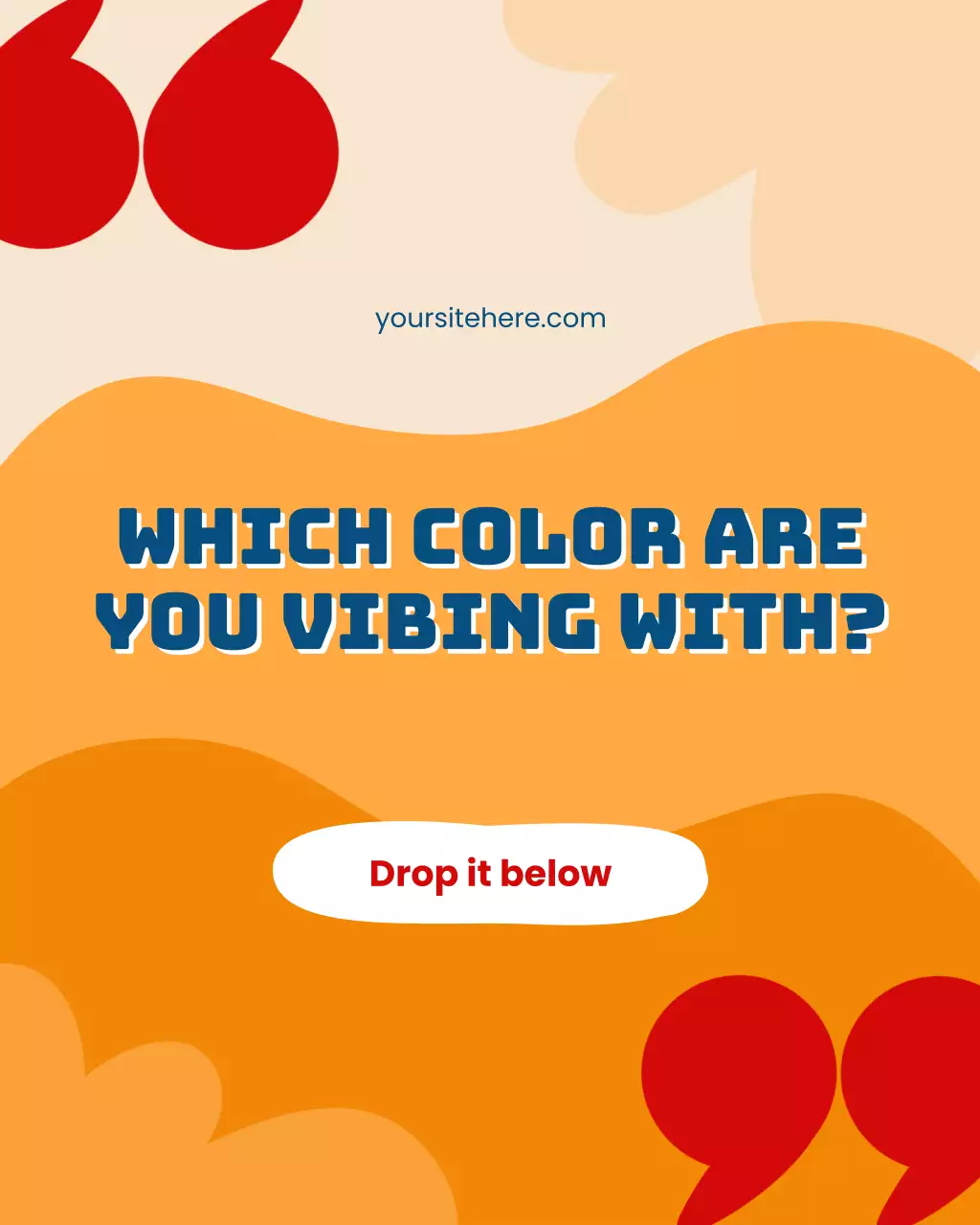 Bài đăng trên Instagram về chủ đề Ngày Lao động với chủ đề màu cam và đỏ.