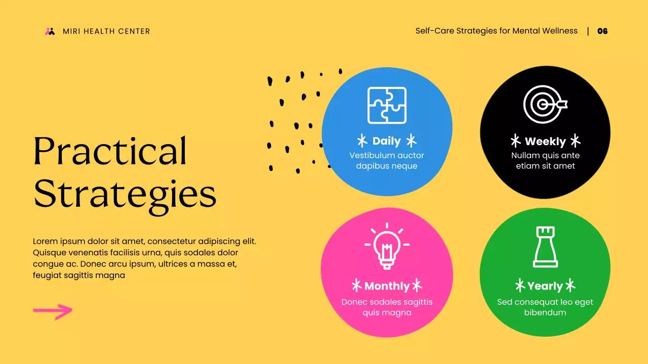 Yellow Modern Wellness Guide Presentation
