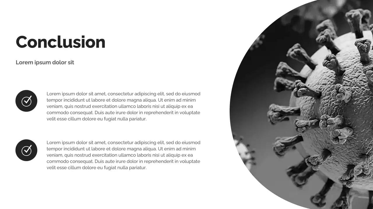 Black and White Modern Germs Information Presentation