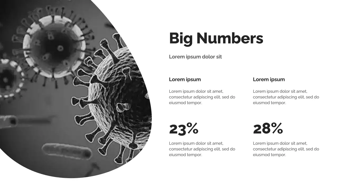 Black and White Modern Germs Information Presentation
