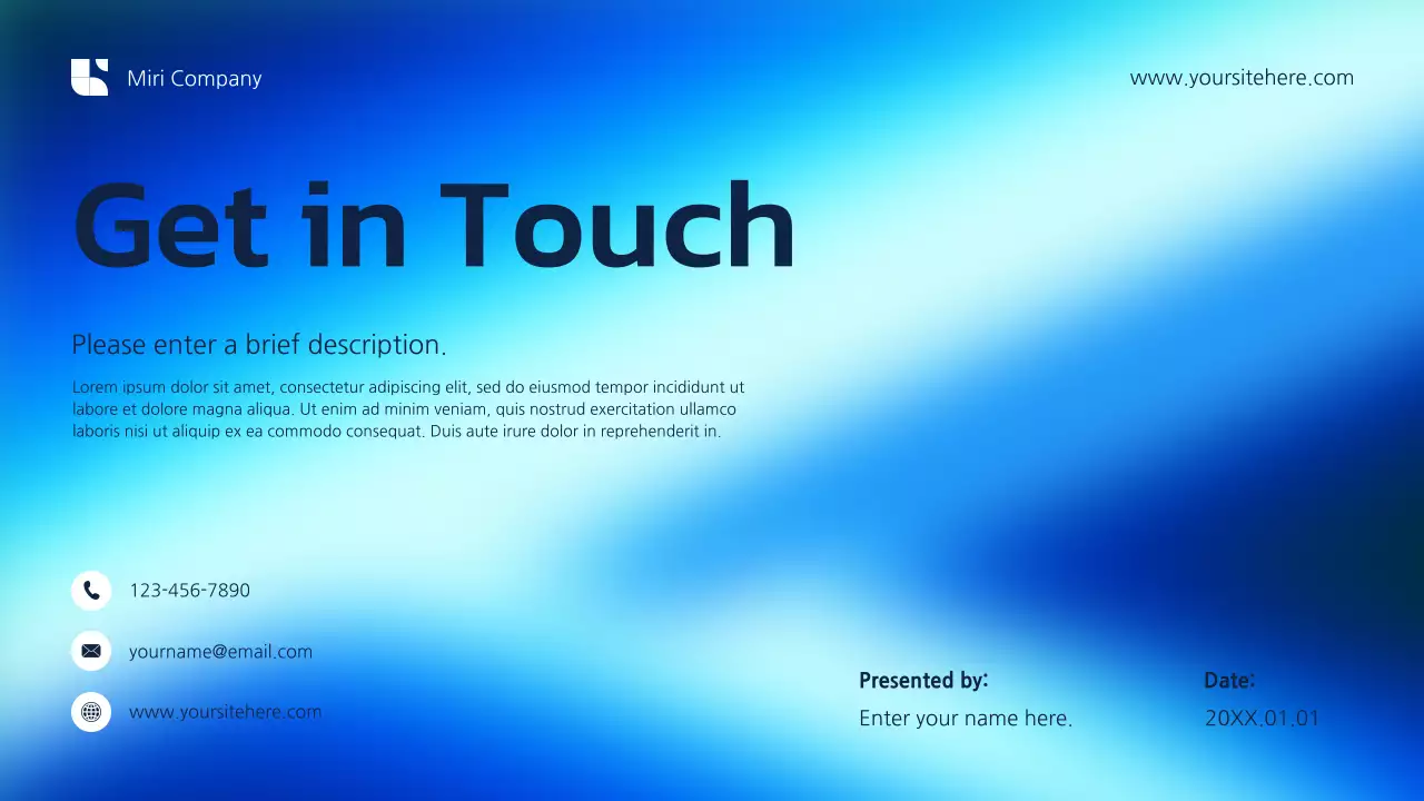 Blue Modern Digital Marketing Presentation