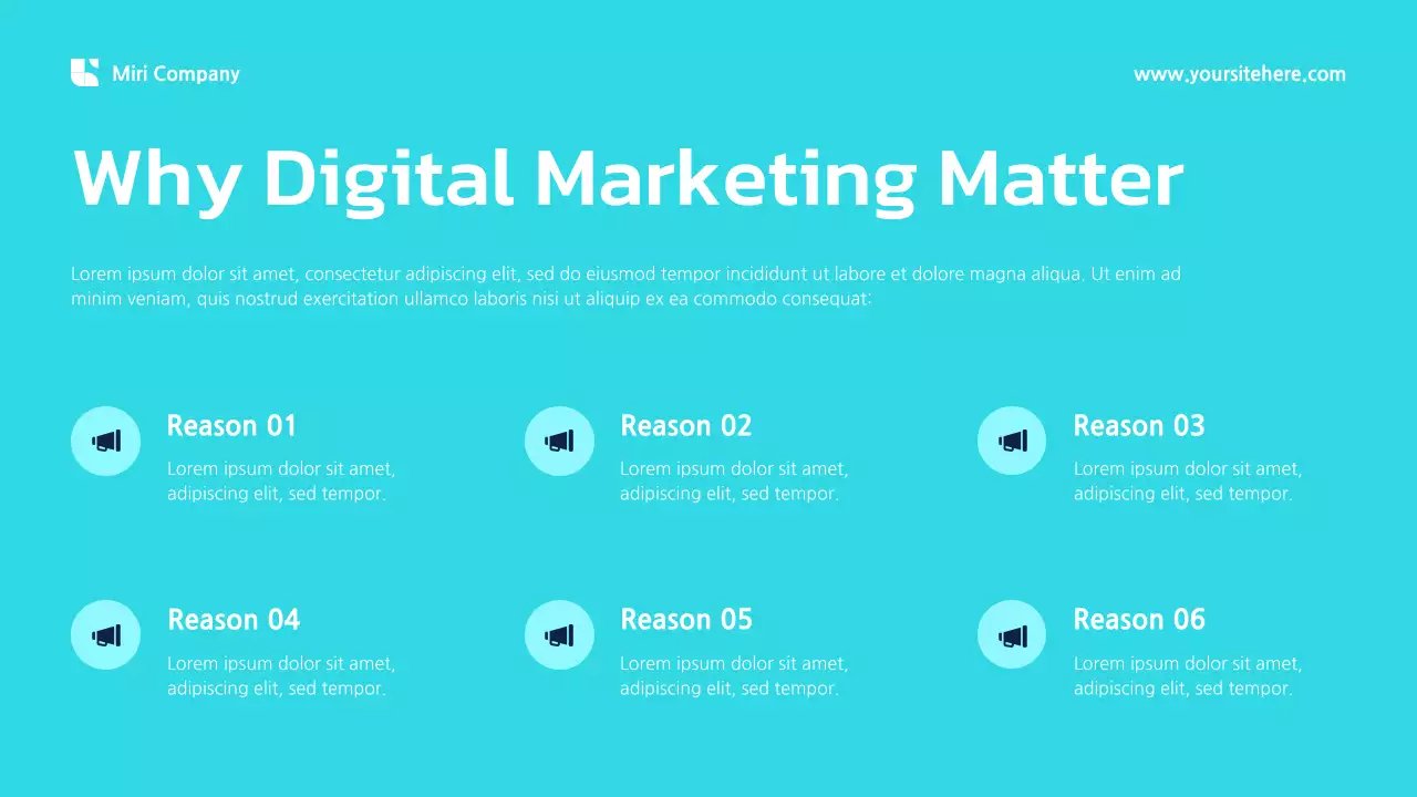 Blue Modern Digital Marketing Presentation