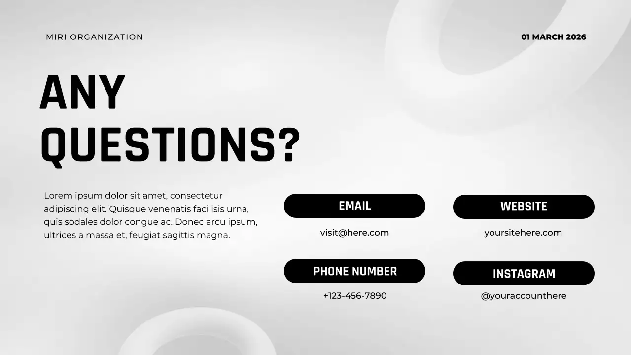 Grey Minimalist Stress Management Lecture Presentation